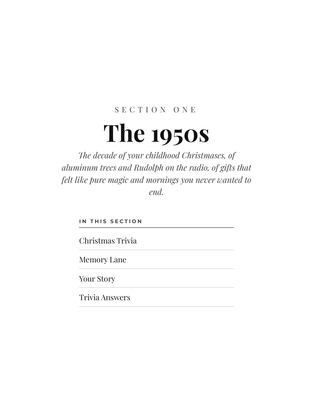 Christmas Through the Decades — inside page 2