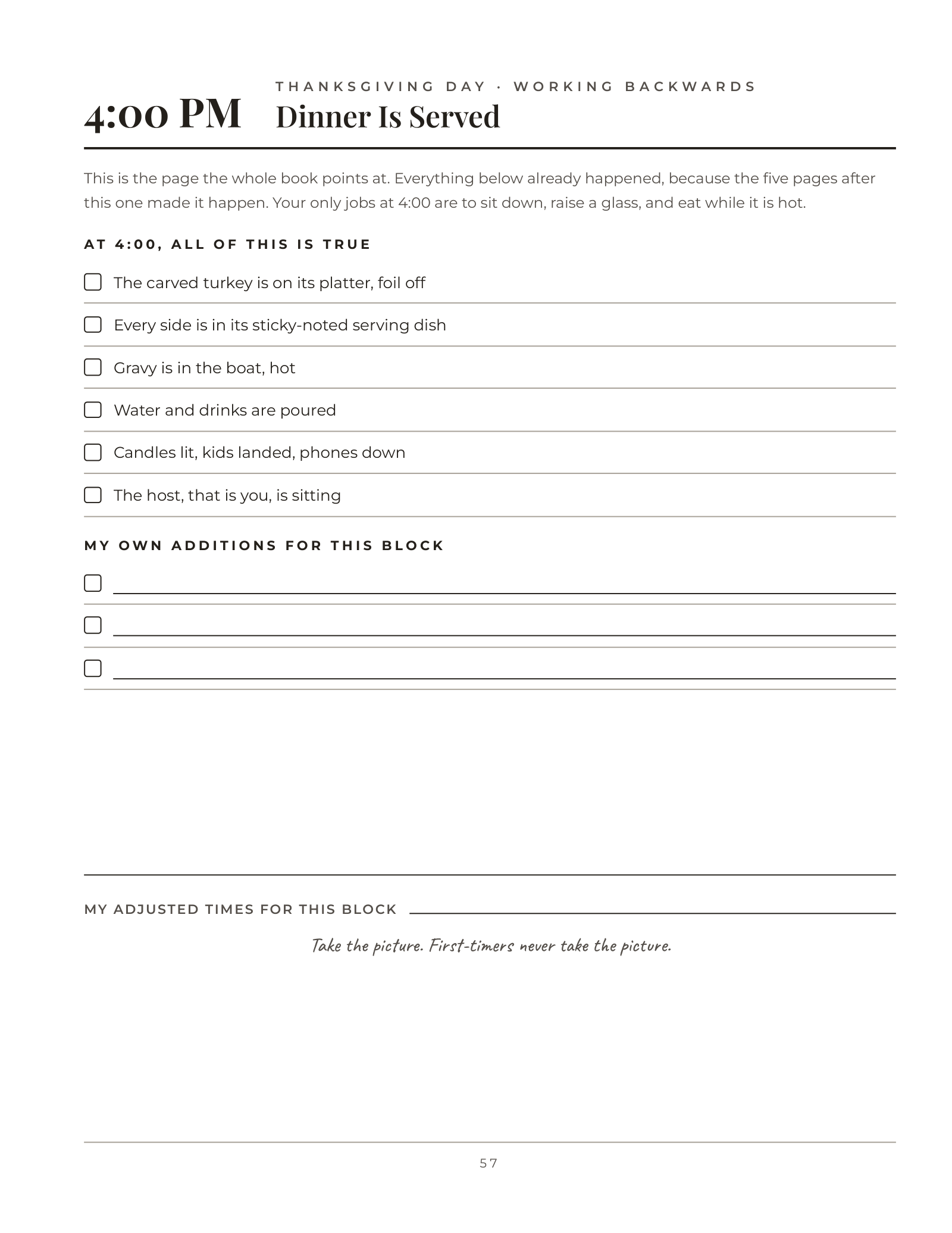 Your First Time Hosting Thanksgiving — inside page 3