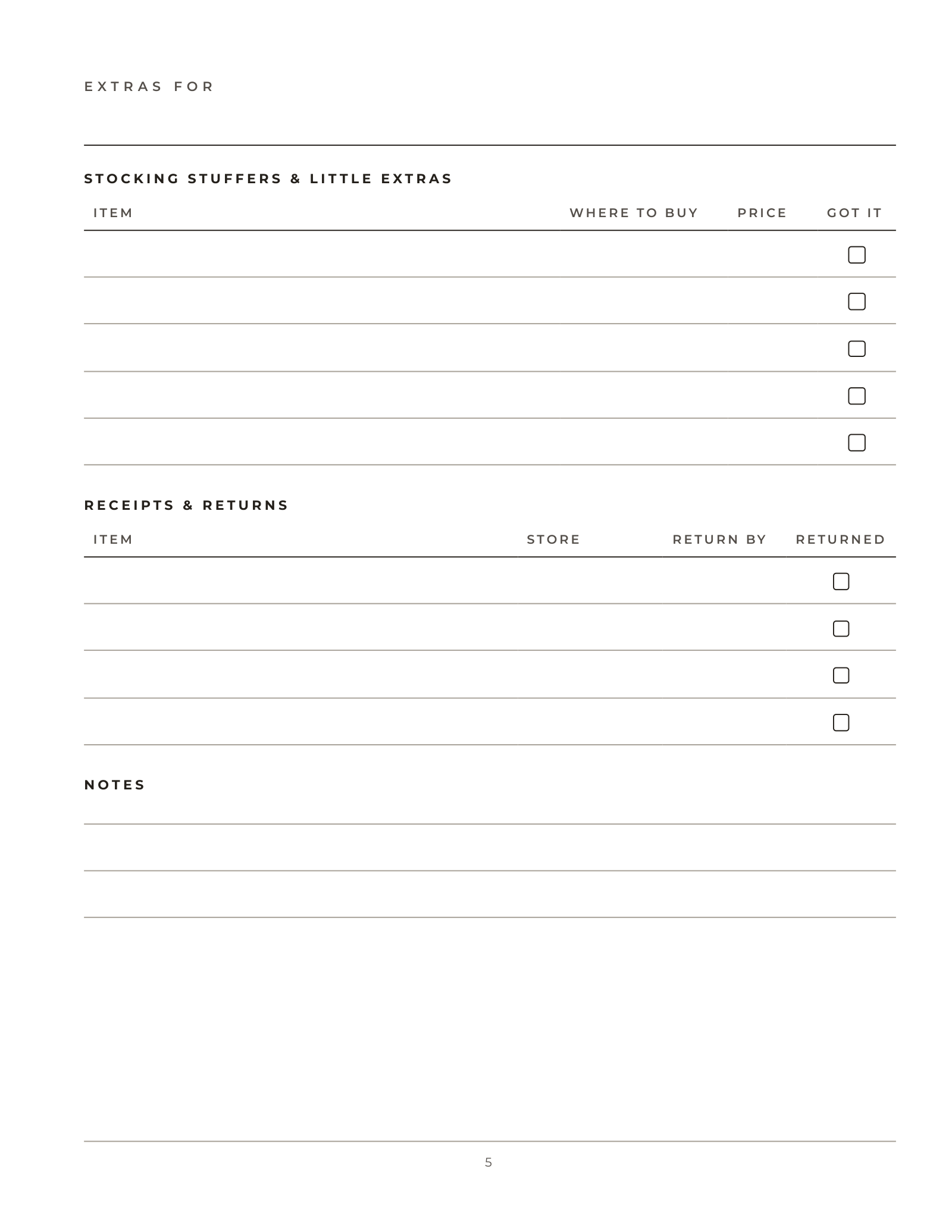 The Gift Brain Dump — inside page 3