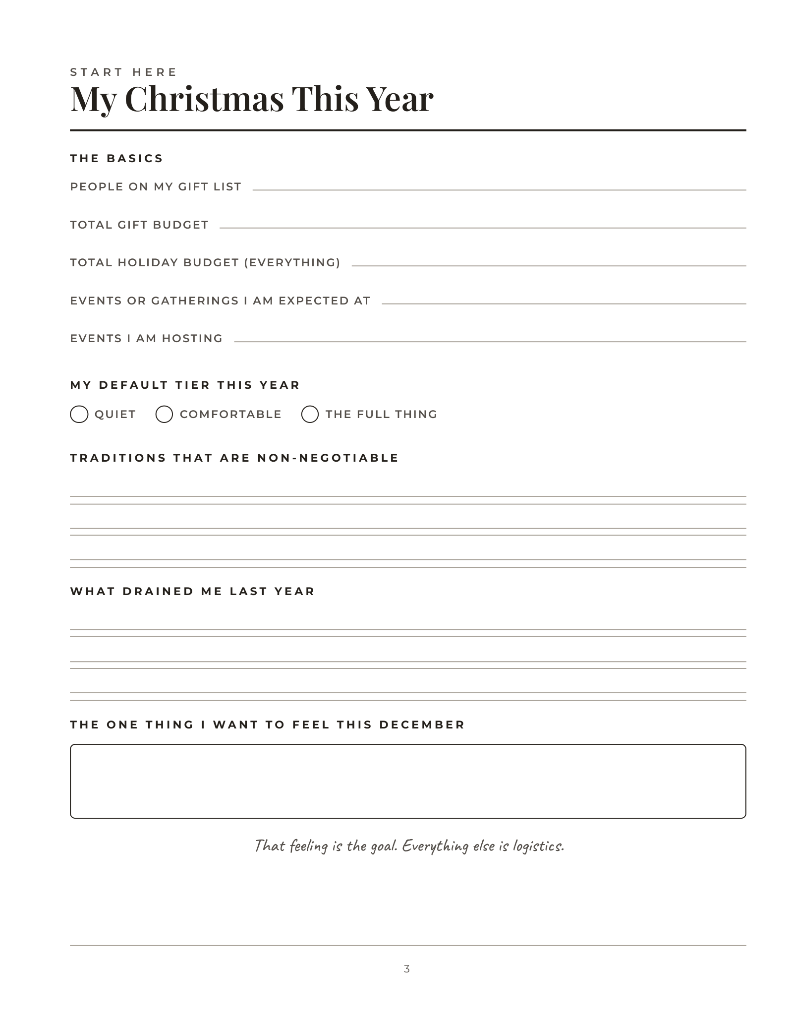 The Low-Capacity Christmas Plan — inside page 2