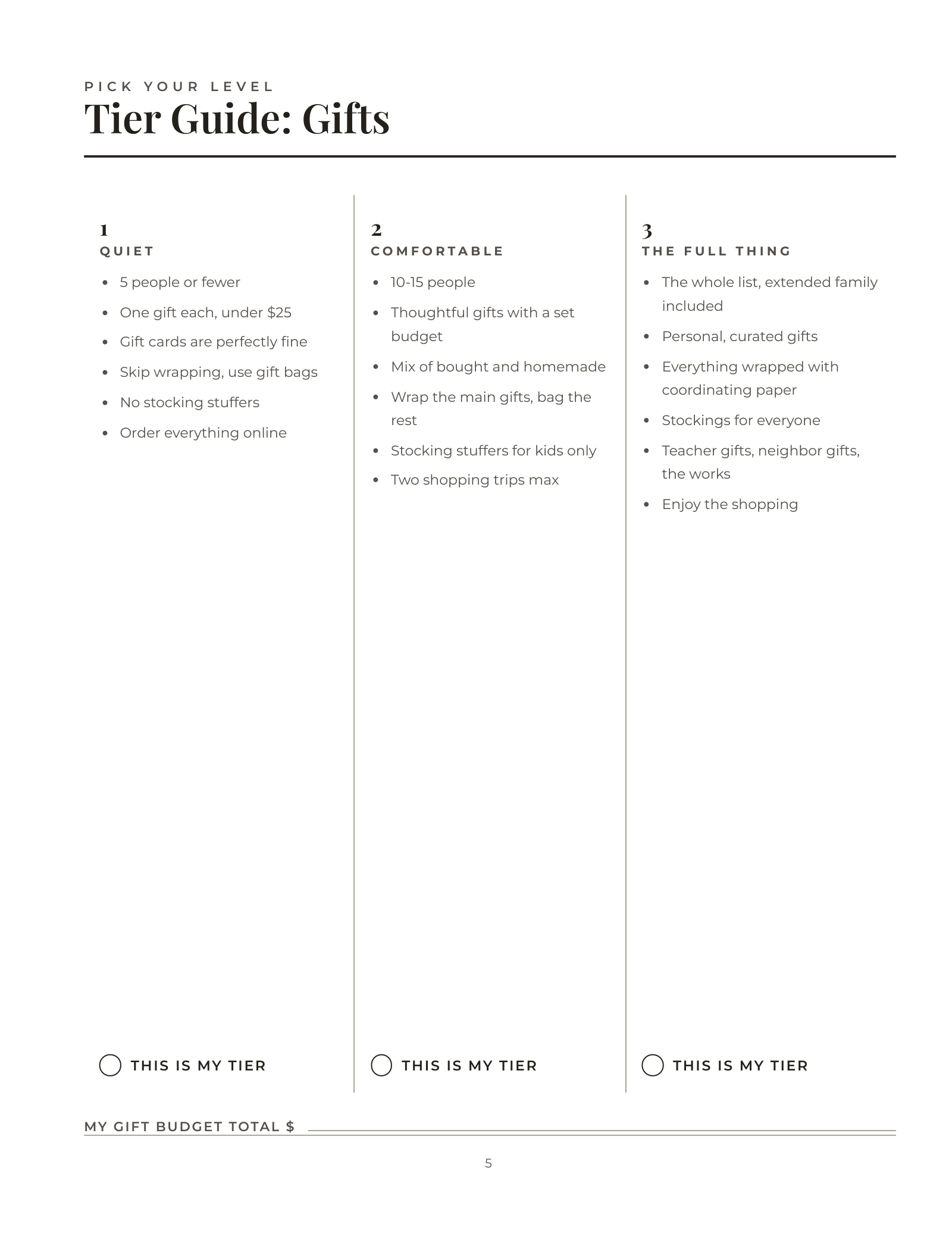 The Low-Capacity Christmas Plan — inside page 4