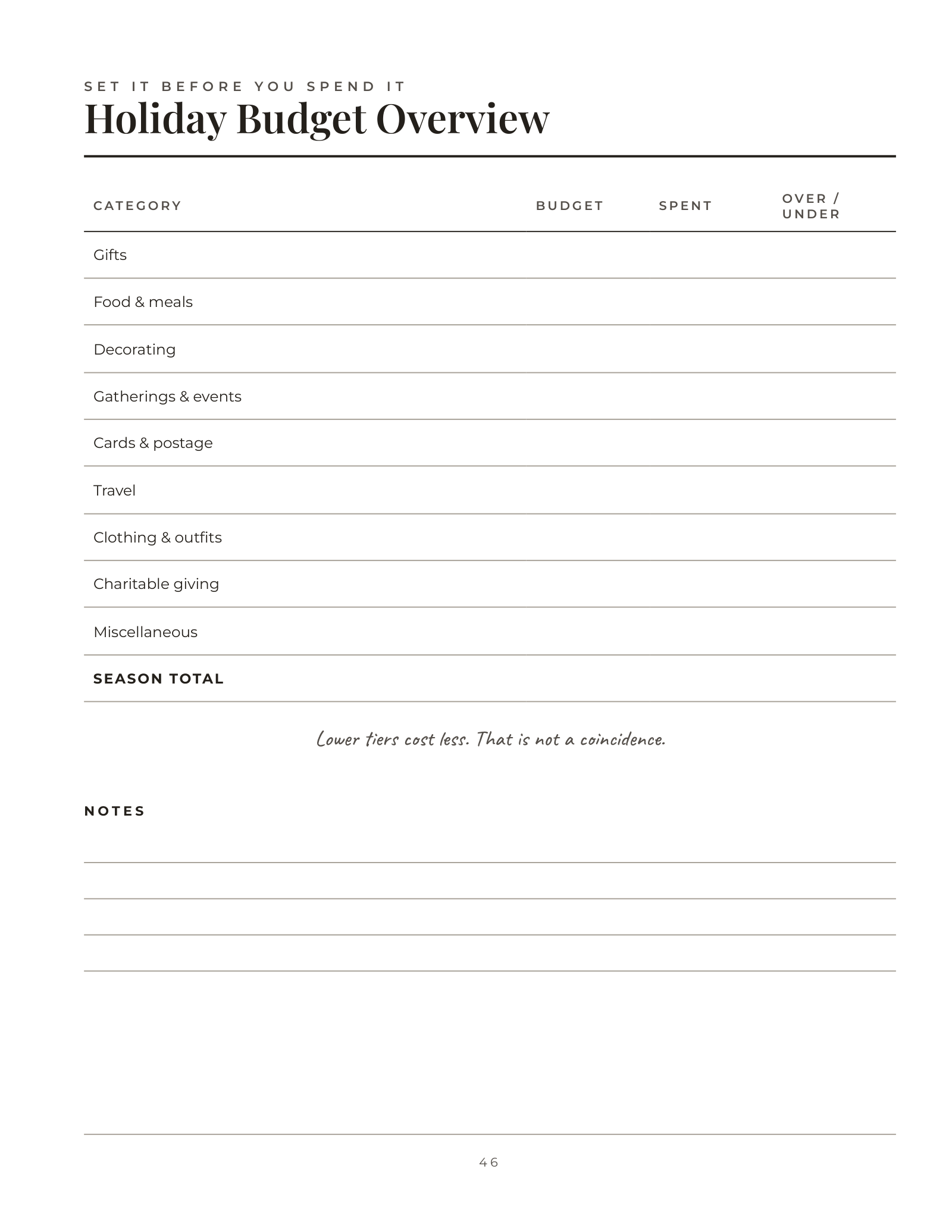 The Low-Capacity Christmas Plan — inside page 5