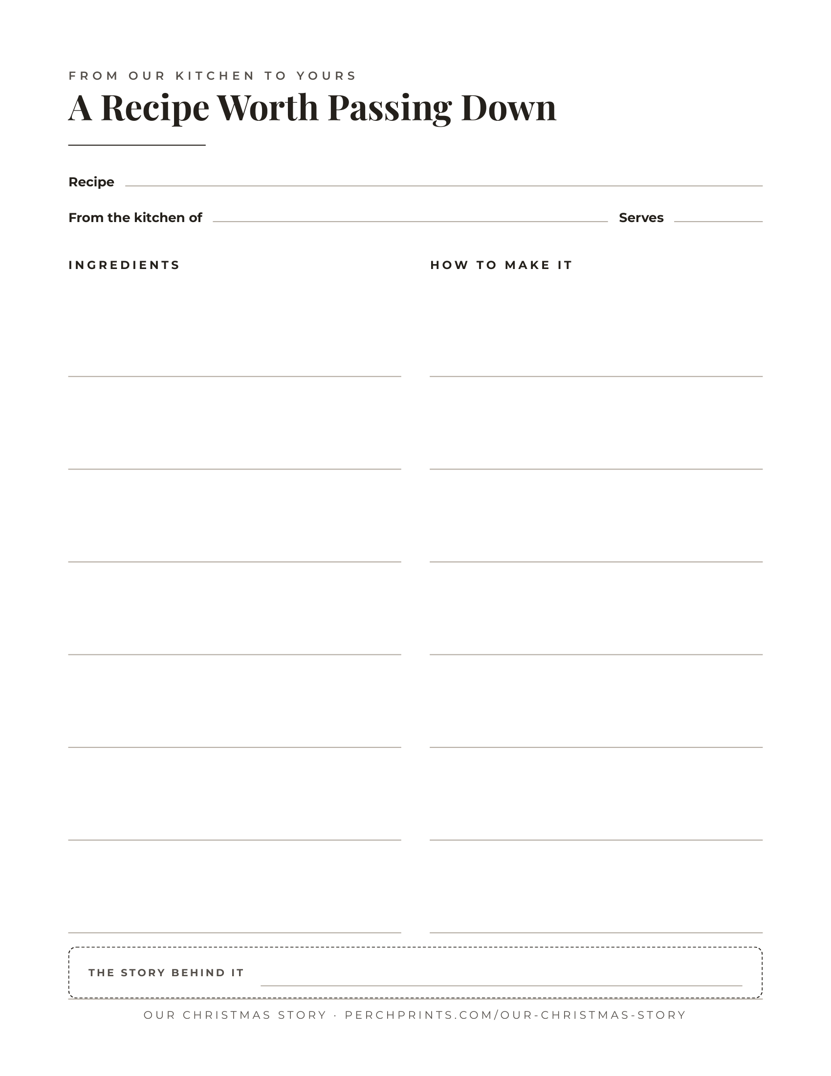 Our Christmas Story — inside page 6